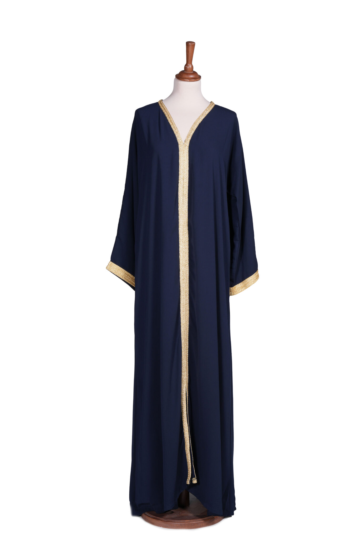 Classic Luxury Open-Front Kaftan Dress - Image 2