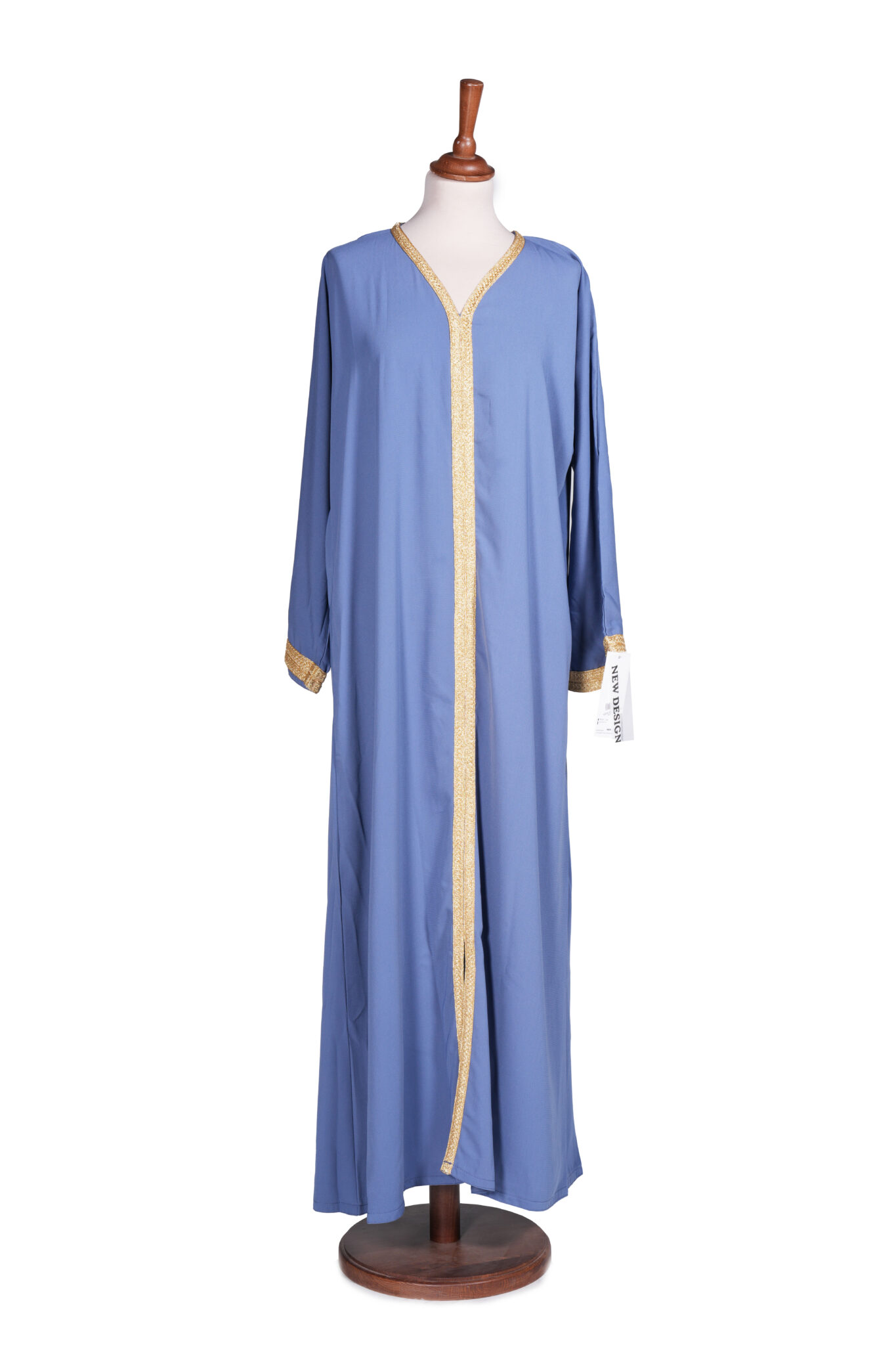 Classic Luxury Open-Front Kaftan Dress - Image 3