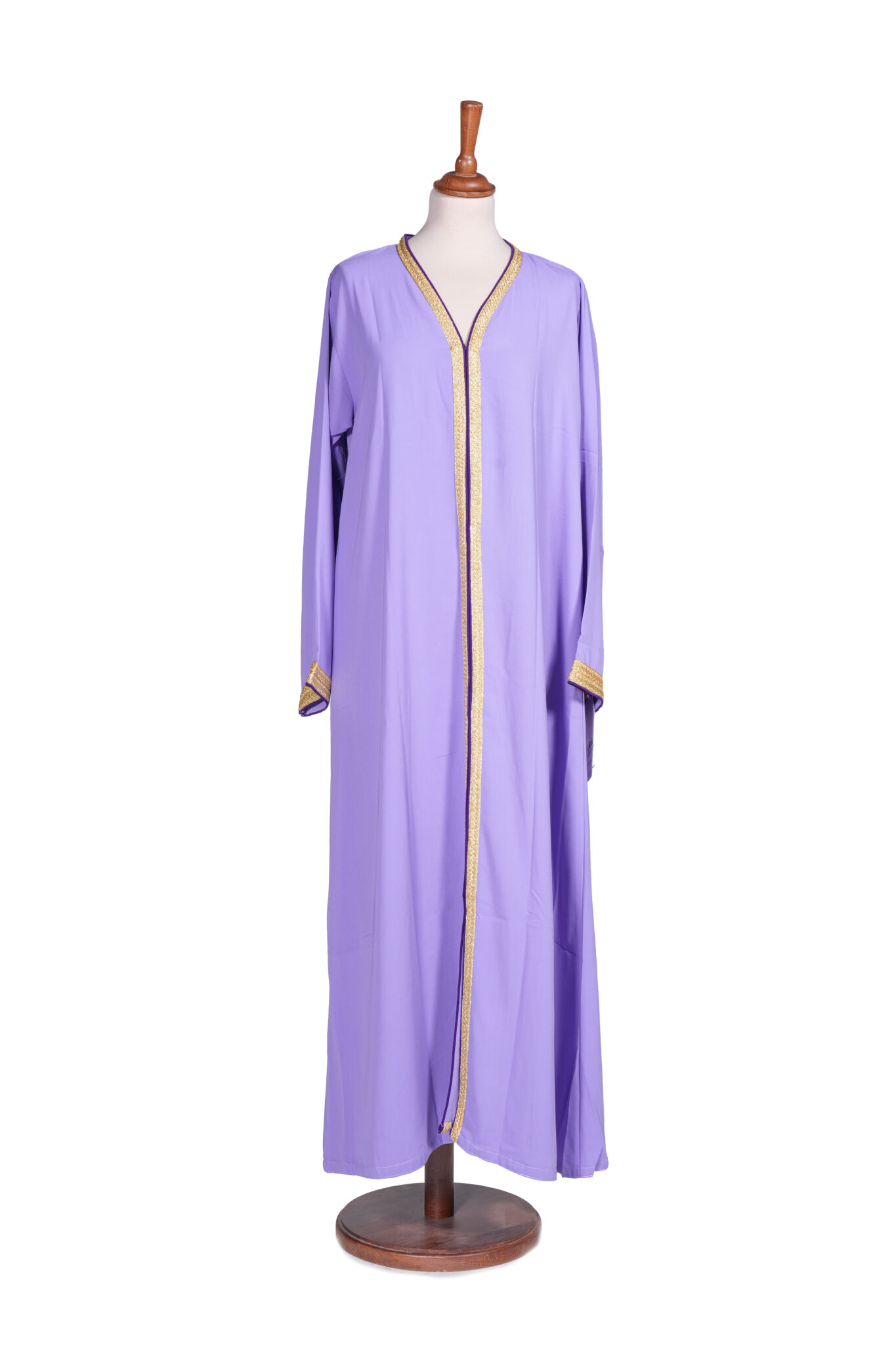 Classic Luxury Open-Front Kaftan Dress - Image 4