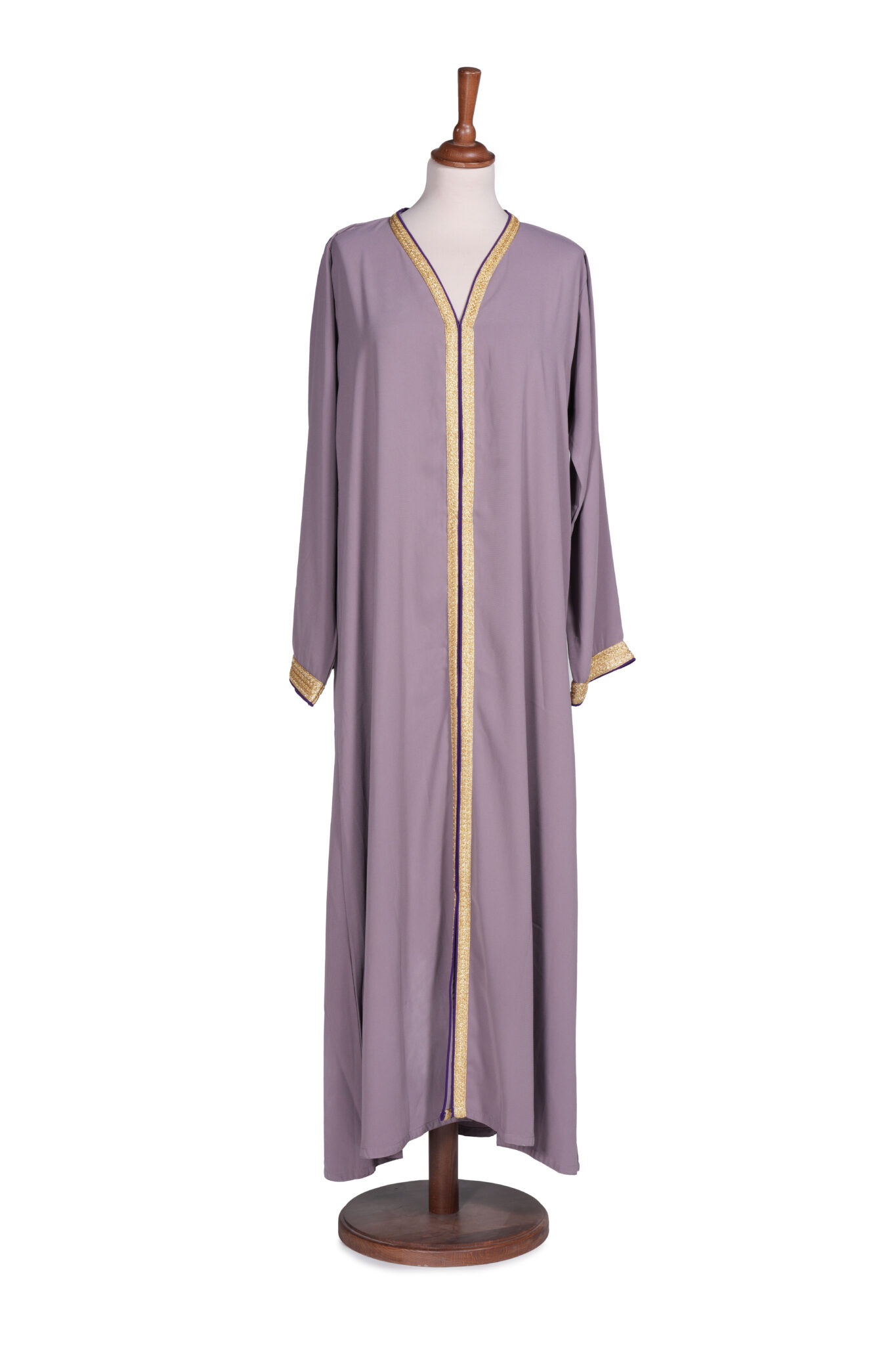Classic Luxury Open-Front Kaftan Dress - Image 6