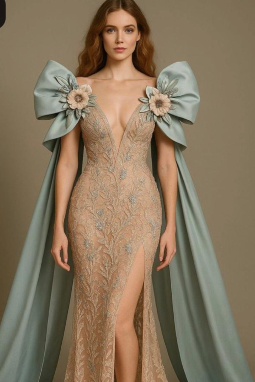 Luxury Handmade Designer Dress – Elegant Couture Party Wear